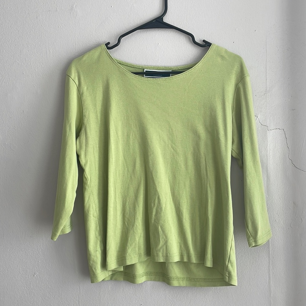 Long sleeve green shirt